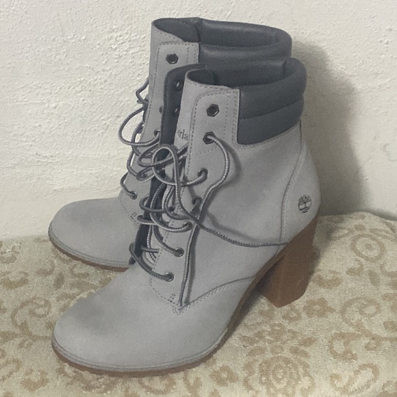 Tim’s Block heel👢8.5+Heavy link Sterling 925 Bracelet w 2 Stamped Charms 7.5” - Picture 4 of 17